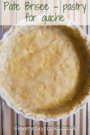 Pastry For Quiches Pate Brisee Everyday Cooks Recipe Pastry Best Quiche Recipes Food Processor Recipes