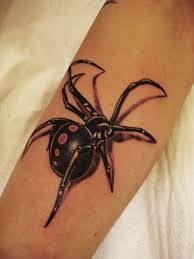 The deadly black widow spider. Spider Tattoos Designs Ideas And Meaning Tattoos For You Spider Tattoo Black Widow Spider Tattoo 3d Tattoo