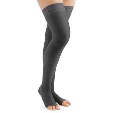 Thigh High Compression Stockings Firm 20 30 Mmhg Open Toe Made In Usa Walmart Com Compression Stockings Thigh Highs Socks And Hosiery