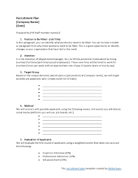 It isn't done without proper strategic planning. 30 Best Recruitment Plan Templates Examples Templatearchive