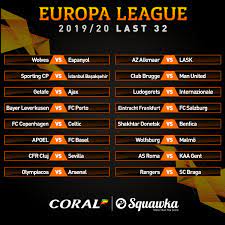 Uefa Europa League Round Of 32 Knockout Phase 2019 20 Sports Nigeria