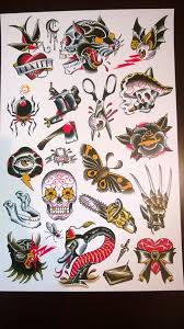 Fundraiser Tattoo Flash Sheet Tattoo Flash Sheet Flash Tattoo Traditional Tattoo Art