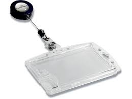 Kan rumme 1 eller 2 kort. Kob Id Kortholder Med Stropklemme Og Yoyo Vandret Eller Lodret 10 Stk Durable Duo Kun 411 46 Kr