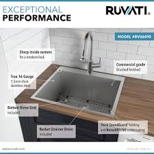 Ruvati Topmount Laundry Utility Sink 25