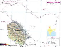From wikimedia commons, the free media repository. Jammu And Kashmir Physical Map