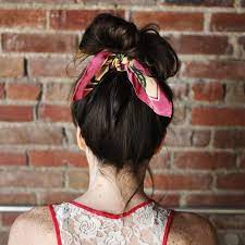 10 Ways To Wear A Silk Scarf Hair Styles Scarf Hairstyles Long Hair Styles