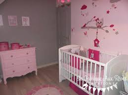 Decoration Chambre Bebe Fille Stickers Tour Lit Rose Fuchsia Poudre Gris Argente Hibou C Decoration Chambre Bebe Idee Deco Chambre Bebe Fille Deco Chambre Bebe