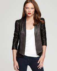 Rebecca Minkoff Becky Leather Jacket Bloomingdales Outfits Leather Jacket Clothes Design