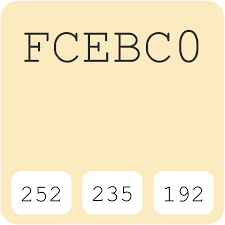 Homebase Toffee Cream Fcebc0 Hex Color Code Schemes Paints