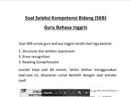 Alternatif pengganti pimpinan baru untuk pembahasan soal cat cpns pembahasan soal cat cpns. Contoh Soal Skb Bahasa Inggris Predator Dapodik