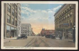 Danville Il Main Street Looking East Woodbury Drug Store Savoy Hotel Left And First National Bank And Just Pas Jesus Painting Postcard Pen Pencil Sets