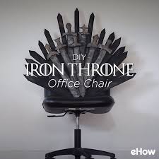 Diy Game Of Thrones Iron Throne Office Chair Ehow Com Video Video Game Of Thrones Decor Game Of Thrones Birthday Game Of Thrones Party