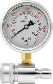Amazon.com : Pressure Washer Gauge with 3/8 Inch Quick ...