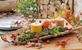 Deko Ideen Mit Baumrinde Baumrinde Basteln Herbst Dekoration Herbst Dekoration