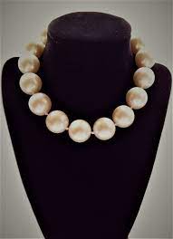 Vintage Pearl Choker Chunky Oversized Faux Pearls Necklace Bride Wedding Women S Costume Jewelry Pearl Choker Faux Pearl Necklace Vintage Pearls