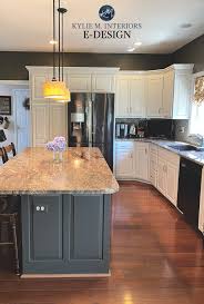 Paint Colour Review Sherwin Williams Aesthetic White Sw 7035 In 2020 Oak Cabinets Wood Cabinets Green Countertops