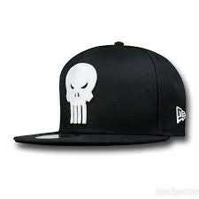 Punisher Symbol Black 59fifty Cap Punisher Symbol Superhero Hats Cap