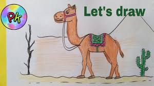 Easy, step by step camel drawing tutorial. How To Draw A Camel Easy Drawings For Kids Youtube