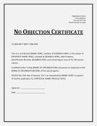 How should you address your correspondence? No Objection Certificate Templates Property Study Hloom