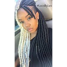 Black And Blonde Faux Locs Pin On Naturals