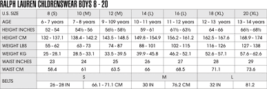 Kids Size Charts