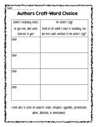 Author S Style Of Writing Worksheet Va 5th Grade Sol Standard Tpt Writing Worksheets Worksheets Writing