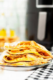 Yes, you read that right. Air Fryer Chicken Quesadillas Copycat Taco Bell Quesadilla Recipe Babaganosh