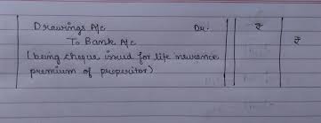 You would then make this same adjusting journal entry at the end of each month until the policy expires. Find The Journal Entry Of Cheque Issued For Life Insurance Premium Of Propriter Find Jounal Entry Brainly In