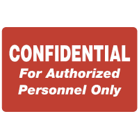 Confidential Labels And Confidential Stickers