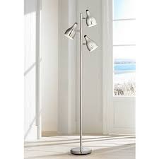 Trac Tree Style 3 Light Floor Lamp In Brushed Steel P0170 Lamps Plus Floor Lamp Floor Lamp Design Halogen Floor Lamp