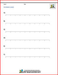 Number lines are a great way to teach children about the number sequence and number patterns. Blank Number Lines