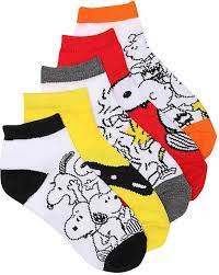 High Point Design Peanuts Kids No Show Socks 5 Pack Toddler Socks No Show Socks Tv Clothes