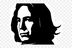 Free collection of harry potter clipart black and white. Severus Snape Clipart Black And White Harry Potter Silhouette Free Transparent Png Clipart Images Download