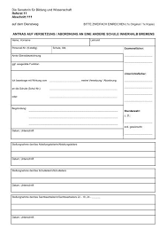 Laden sie hier kostenlos das muster für eine versetzung des arbeitnehmers herunter! Versetzungsantrag Zum Download Personalrat Schulen Bremen