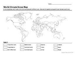 In the east it's rainy all day today, i'm afraid. Climate Zones Activity Worksheets Teachers Pay Teachers