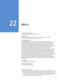 Pdf Chapter 22 Africa In Climate Change 2014 Impacts Adaptation And Vulnerability Part B Regional Aspects Contribution Of Working Group Ii To The Fifth Assessment Report Of The Intergovernmental Panel On Climate Change