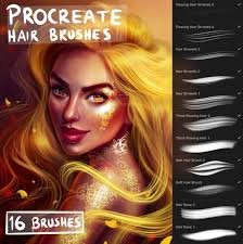 All hair brushes aren't created equally. Sandra Winther Hair Brushes For Procreate