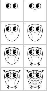 how to draw doodles step by image guides owls drawing art drawings for kids easy coloriage de requin