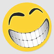 Check spelling or type a new query. Yellow Big Grin Face Classic Round Sticker Zazzle Com In 2021 Funny Emoji Faces Funny Emoticons Smiley Face