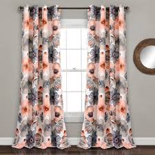 Vedi la nostra grommet curtain selezione dei migliori articoli speciali o personalizzati, fatti a mano dai nostri tende e soluzioni per finestre negozi. Set Of 2 95 X52 Leah Grommet Top Light Filtering Curtain Panels Coral Gray Lush Decor Target