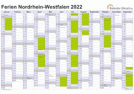 Abenteuerlich, erfrischend, interaktiv und tierisch abwechslungsreich: Ferien Nordrhein Westfalen 2022 Ferienkalender Zum Ausdrucken