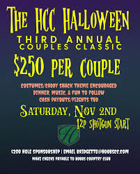 Alright our couples Halloween tournament sign ups are open! Costumes are  always encouraged! Call the Pro Shop to register, DM us, or shoot us an  email! We look forward to seeing you!