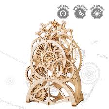 3d Puzzle Movement Assembled Wooden Pendulum Clock Lk501 New Robotime Online Wooden Puzzles Pendulum Clock Mechanical Gears