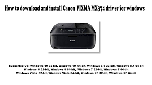 Download the latest version of canon pixma mx374 printer drivers according to your personal computer's operating system. Canon Mx374 Printer Driver Free Download Canon Pixma Ip4940 Driver Download Scanner Driver Canon Mx374 Download