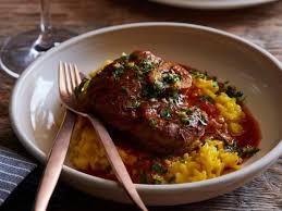 Osso Buco With Risotto Milanese Recipe Food Network Recipes Milanese Recipe Risotto Milanese