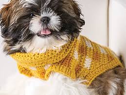 This is my simple chunky dog coat. 11 Free Crochet Patterns For Dog Sweaters