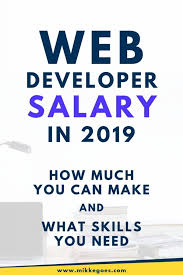 Web Developer Salary In 2019 How Much Do Web Developers Make Web Development Web Developer Salary Web Design Quotes