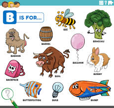 Deadly or sinister · balk. Letter B Words Educational Set With Cartoon Characters 7048233 Vector Art At Vecteezy