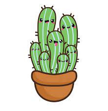 Kawaii Cactus Clipart Succulent Clipart Kawaii Cacti Etsy In 2021 Cactus Clipart Succulents Drawing Kawaii Clipart