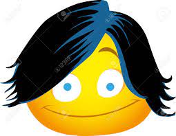 Emoji With Black Emo Hair Royalty Free SVG, Cliparts, Vectors, and Stock  Illustration. Image 90705835.